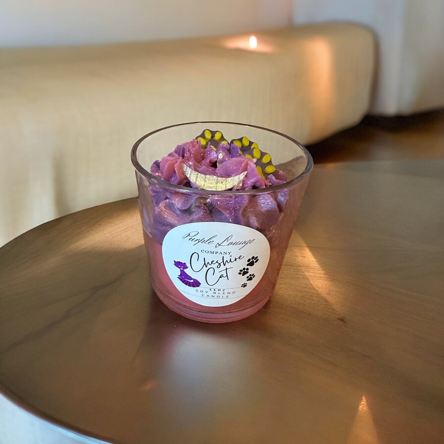 Cheshire Cat candle