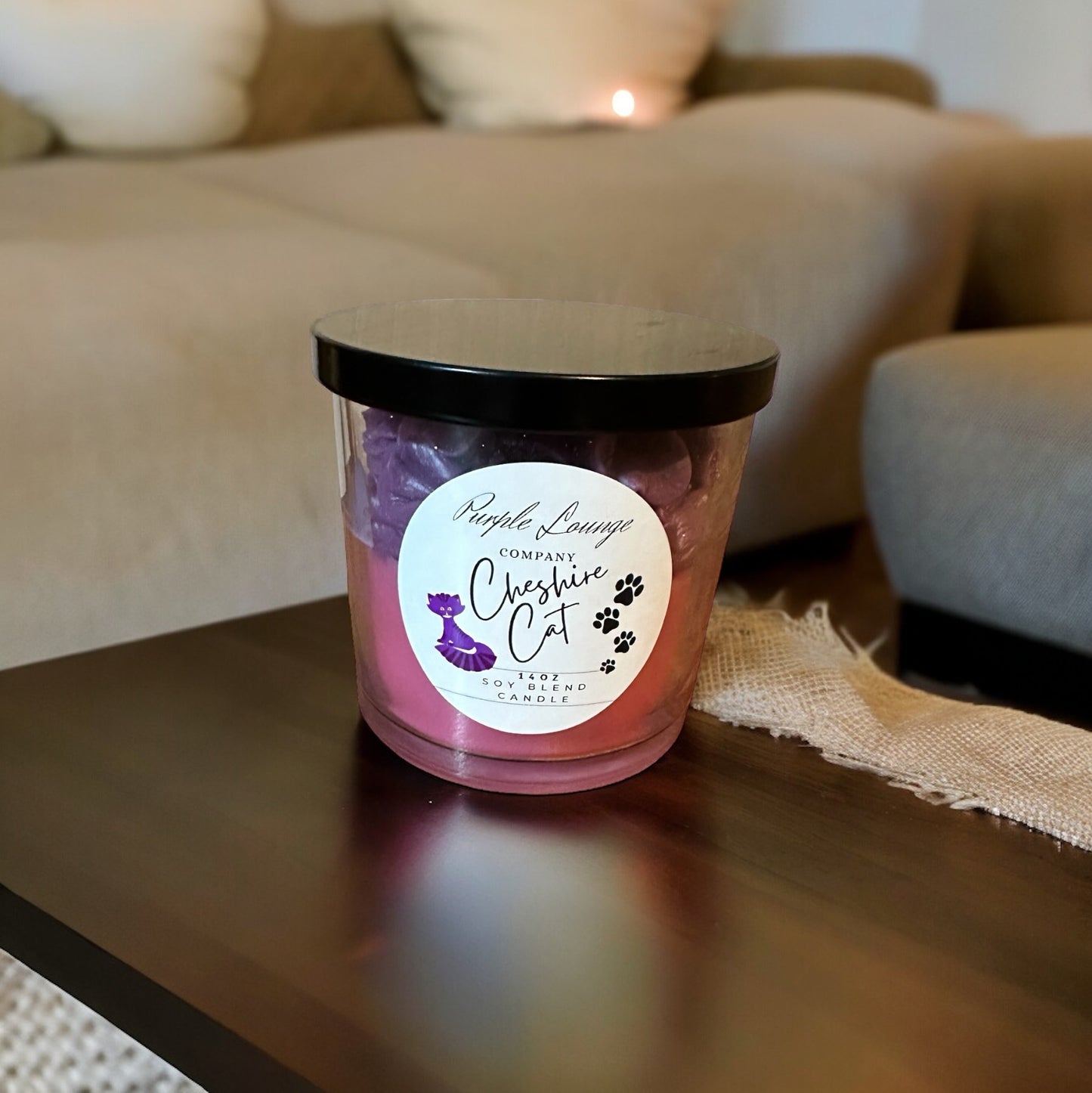 Cheshire Cat candle